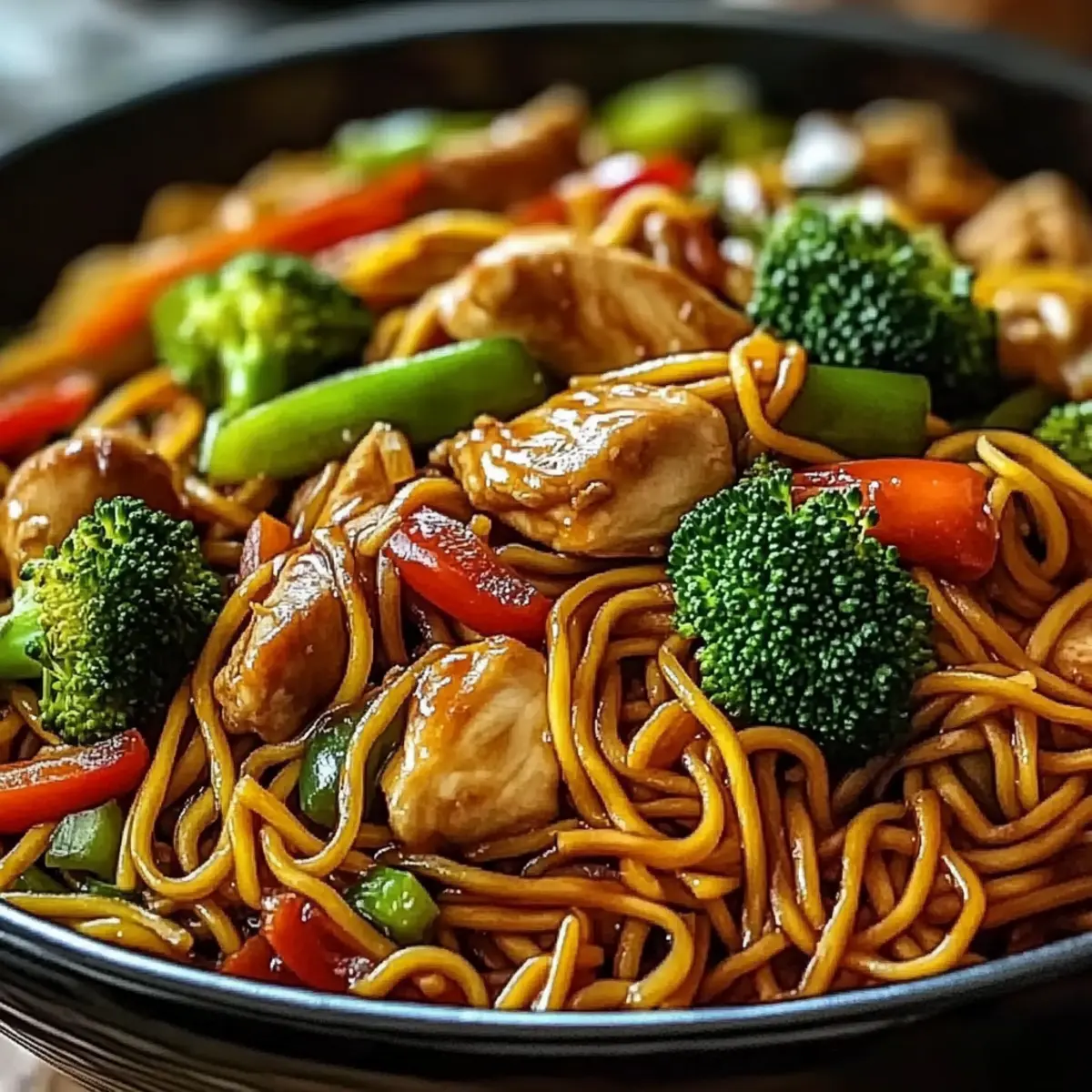 Crockpot Chicken Lo Mein
