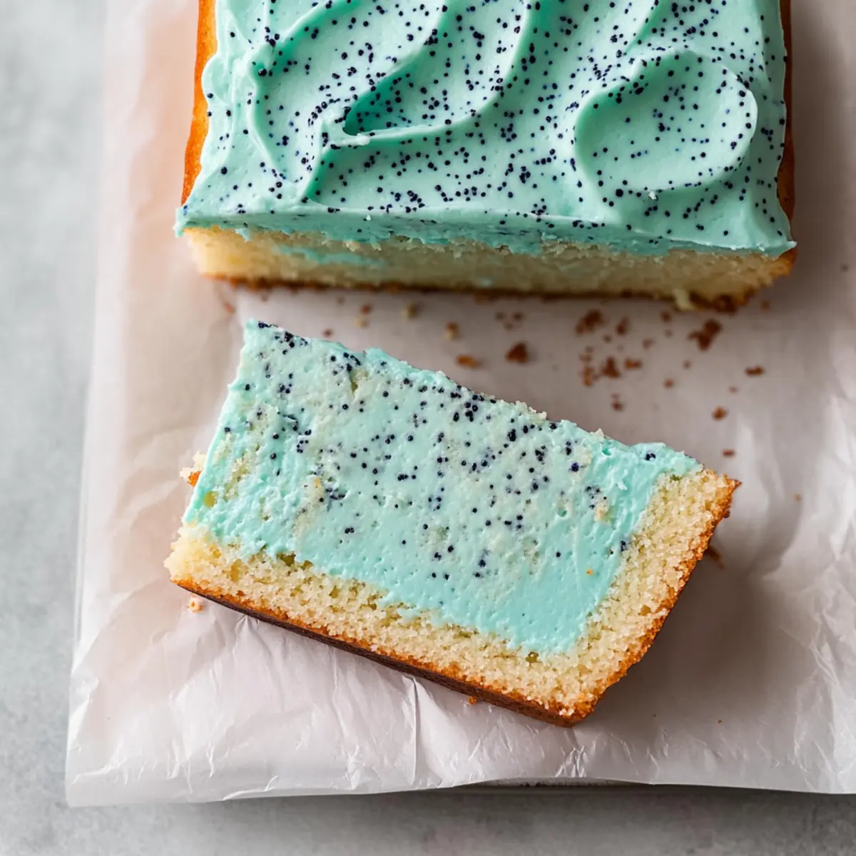 Robin Egg Snack Cake