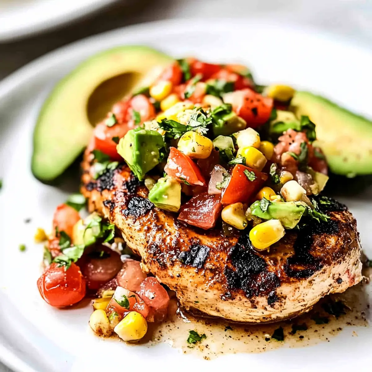 Fiesta Lime Chicken Recipe with Avocado