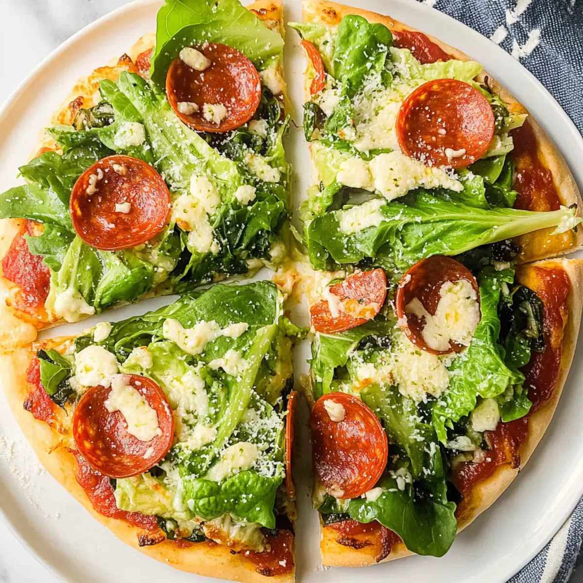 Caesar Salad Pizza