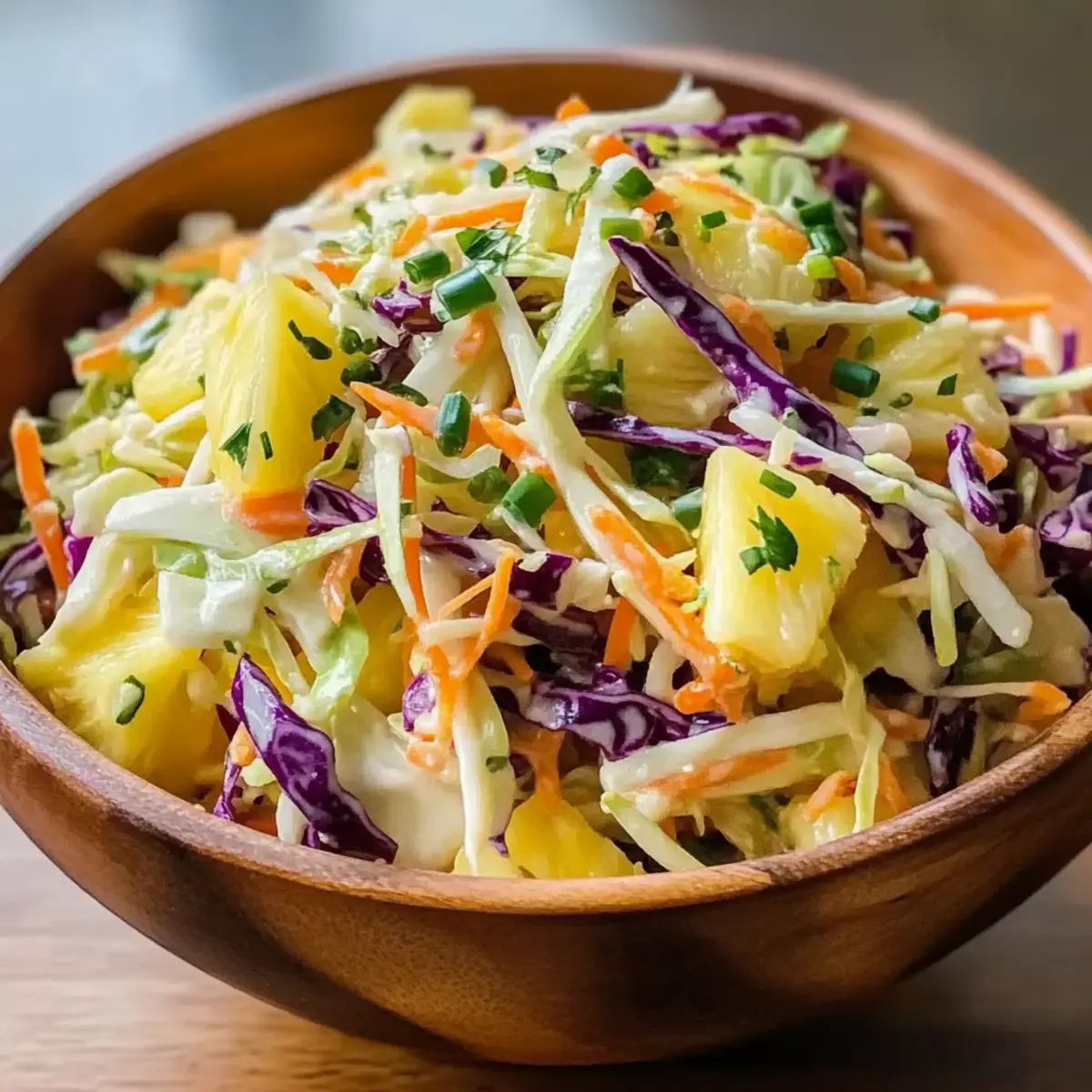 Hawaiian Pineapple Coleslaw
