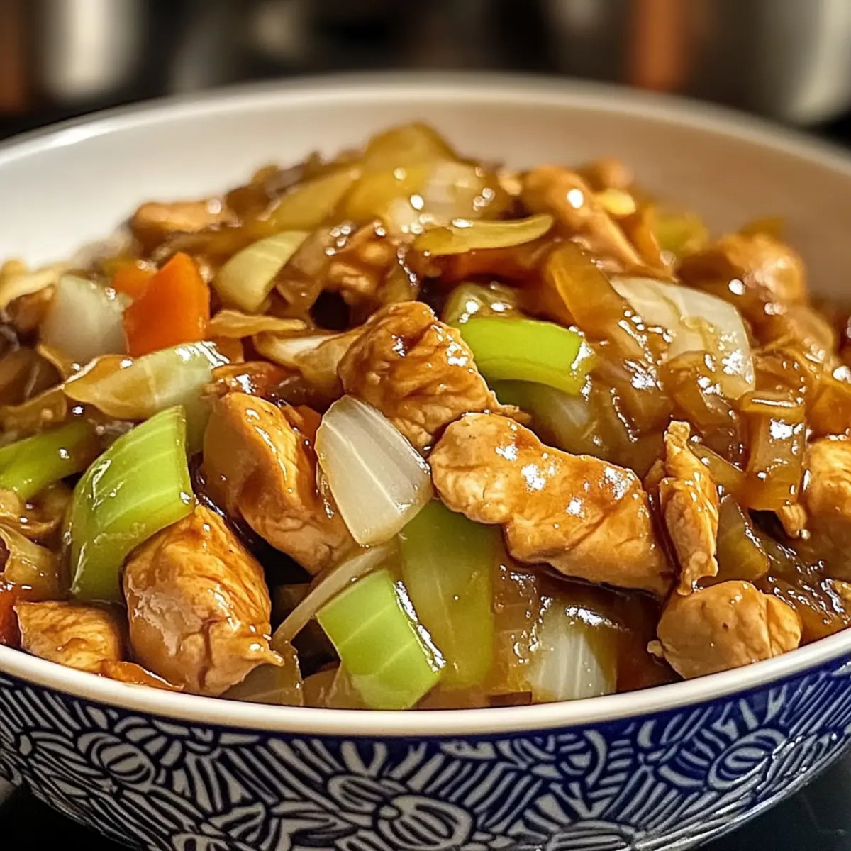 Chinese Chicken Cabbage Stirfry