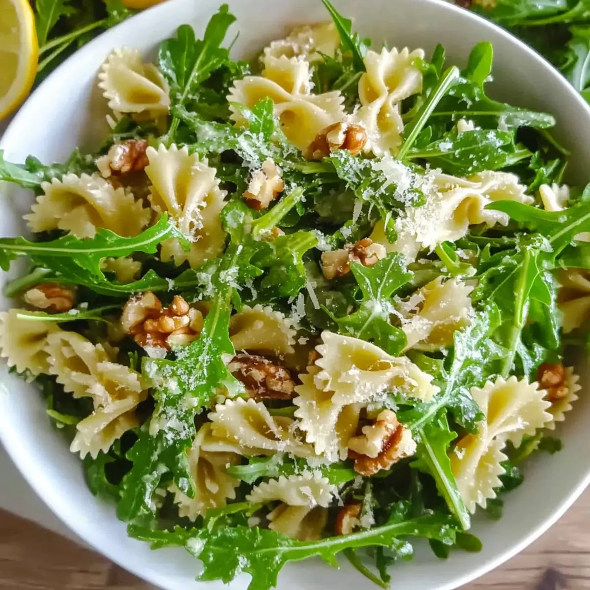 Lemon Arugula Pasta Salad