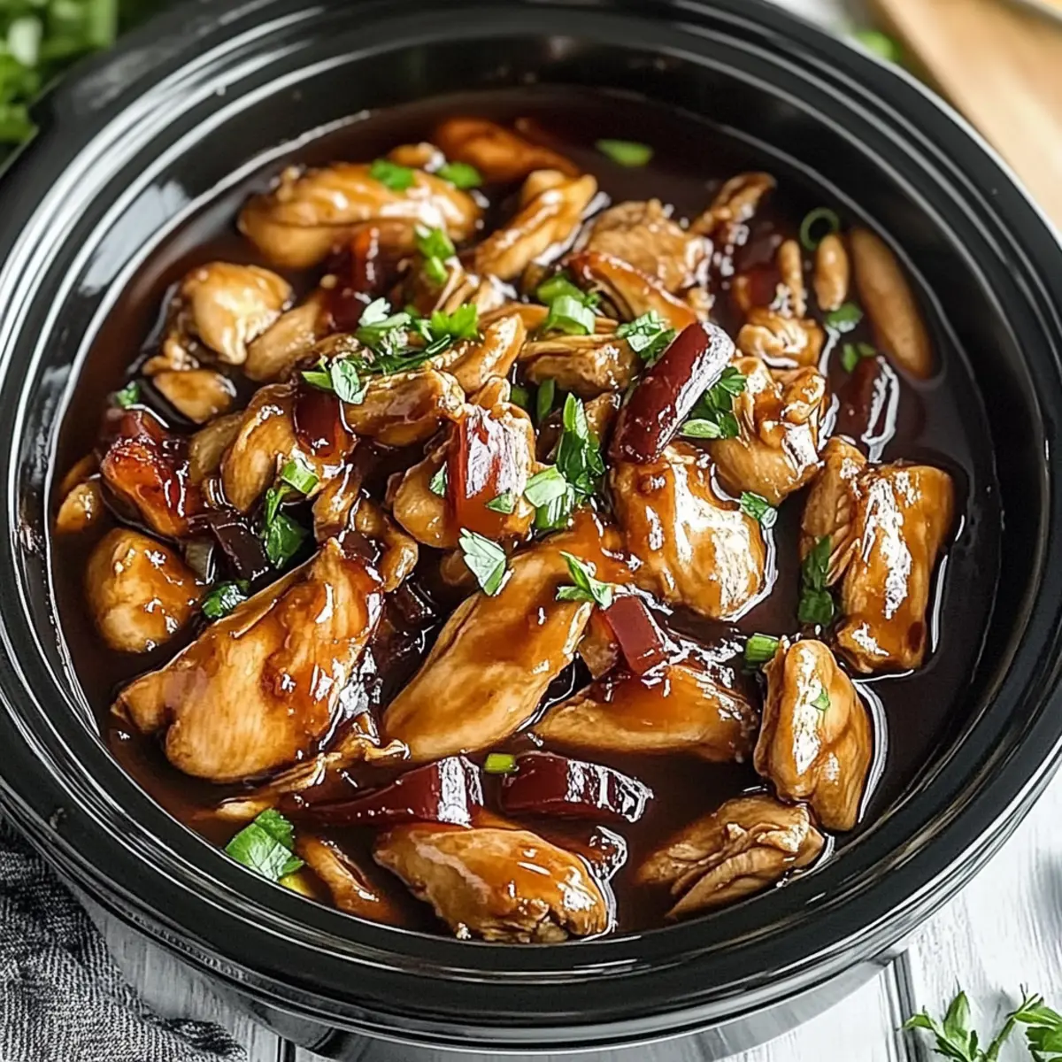 Crock Pot Bourbon Chicken