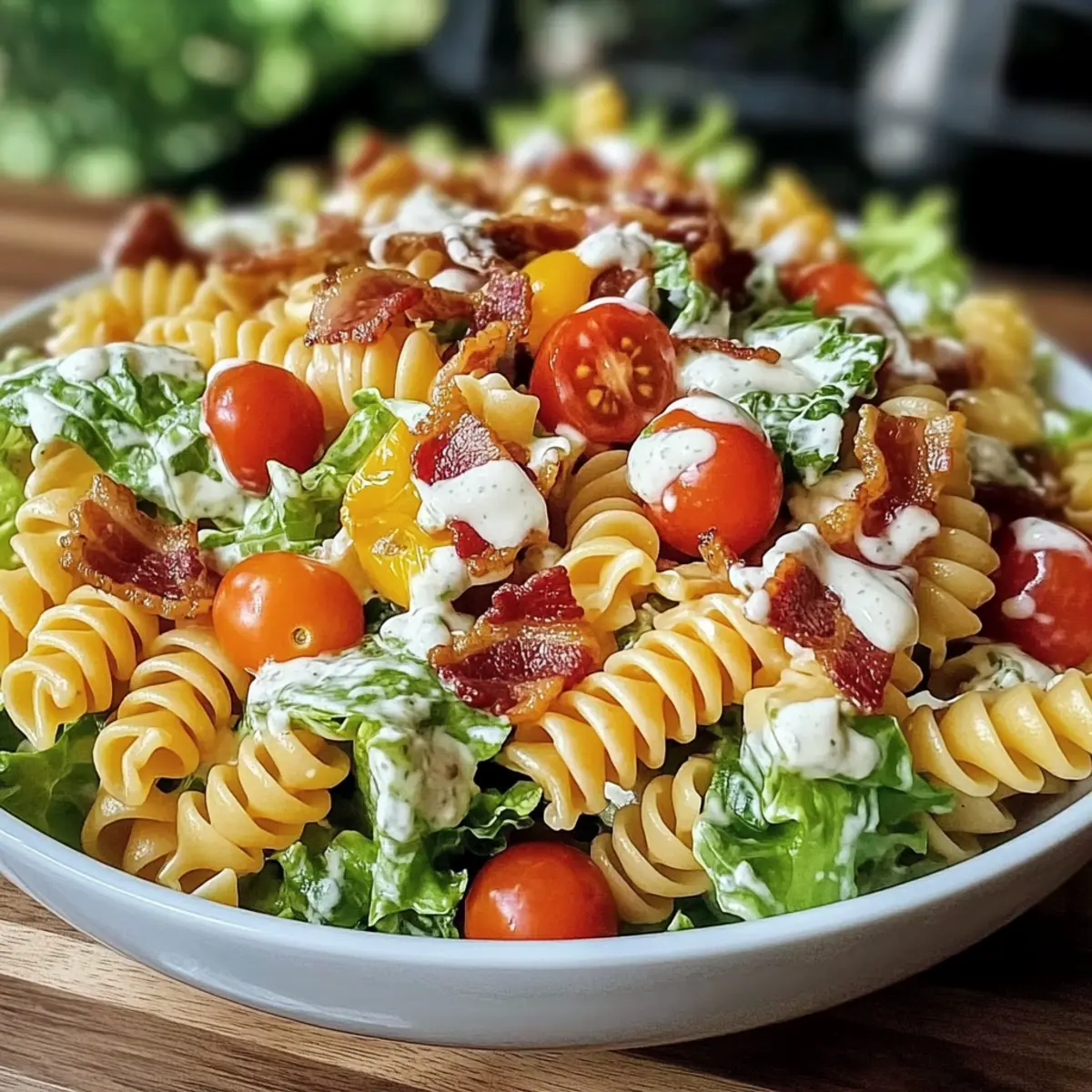Creamy BLT Pasta Salad