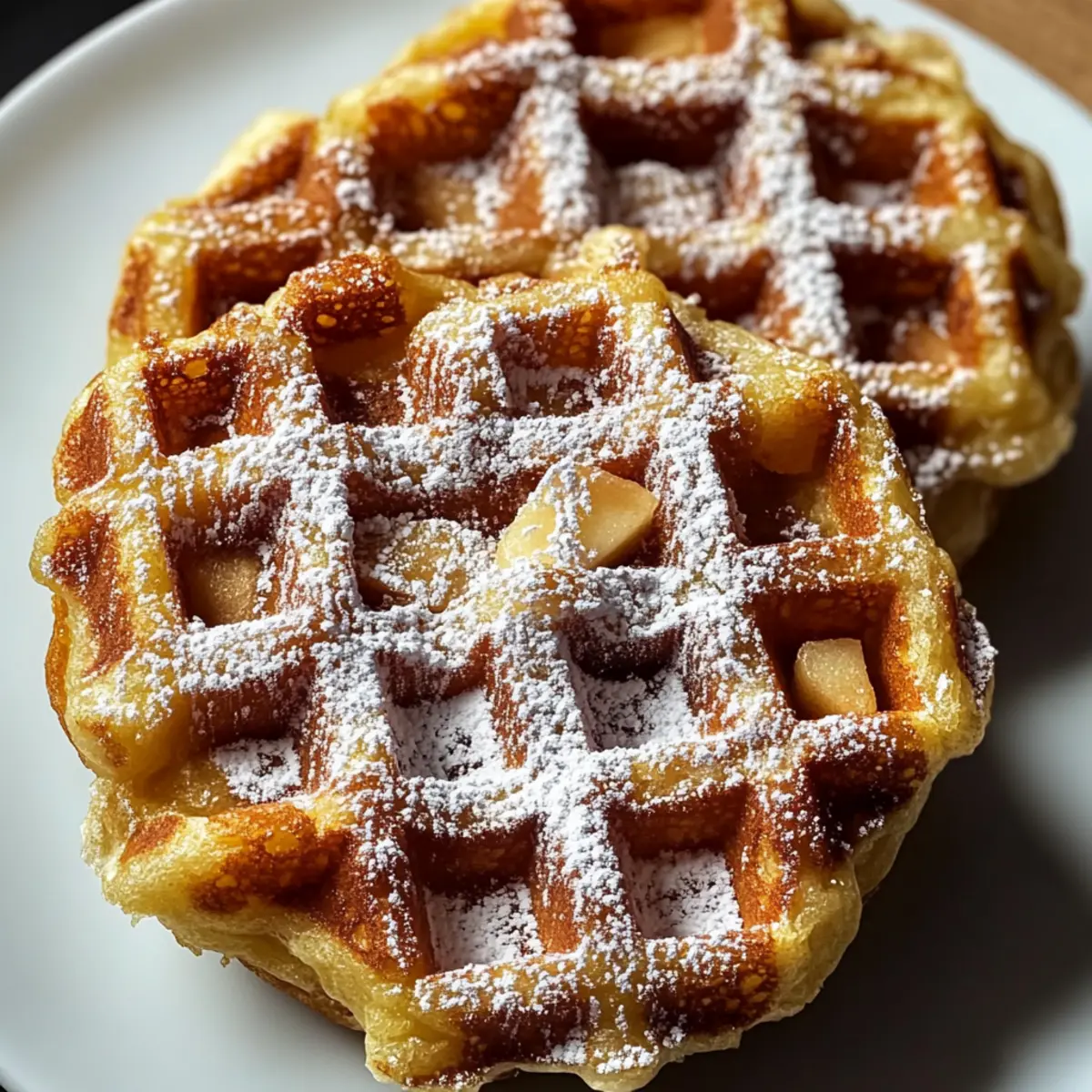 Apple Fritter Waffle Donuts