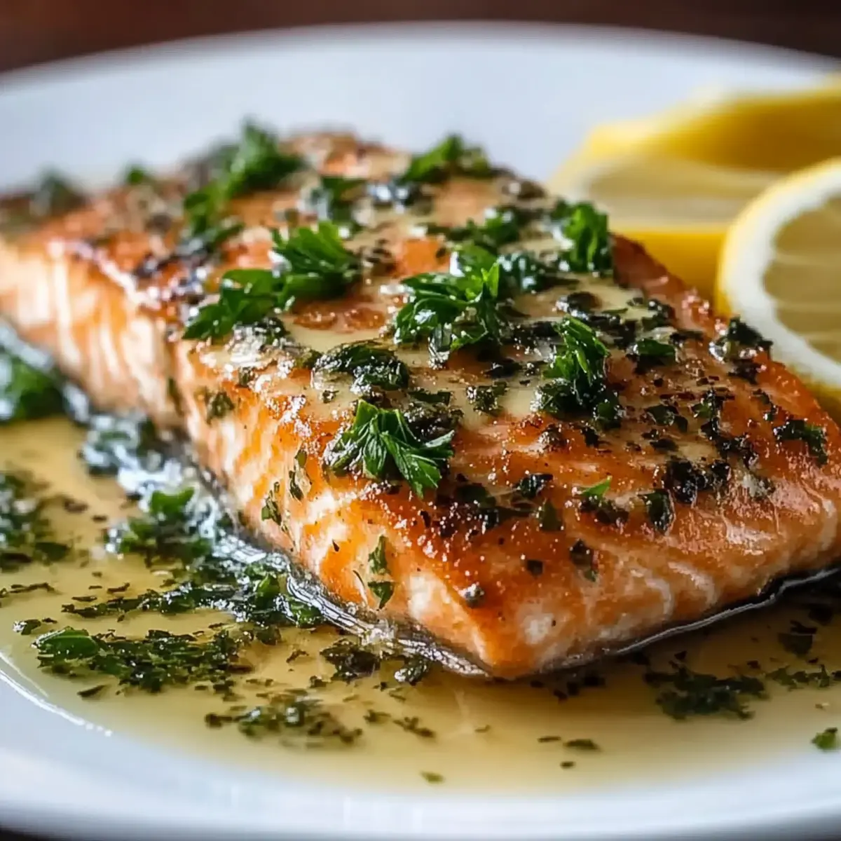 Baked Lemon Garlic Butter Salmon