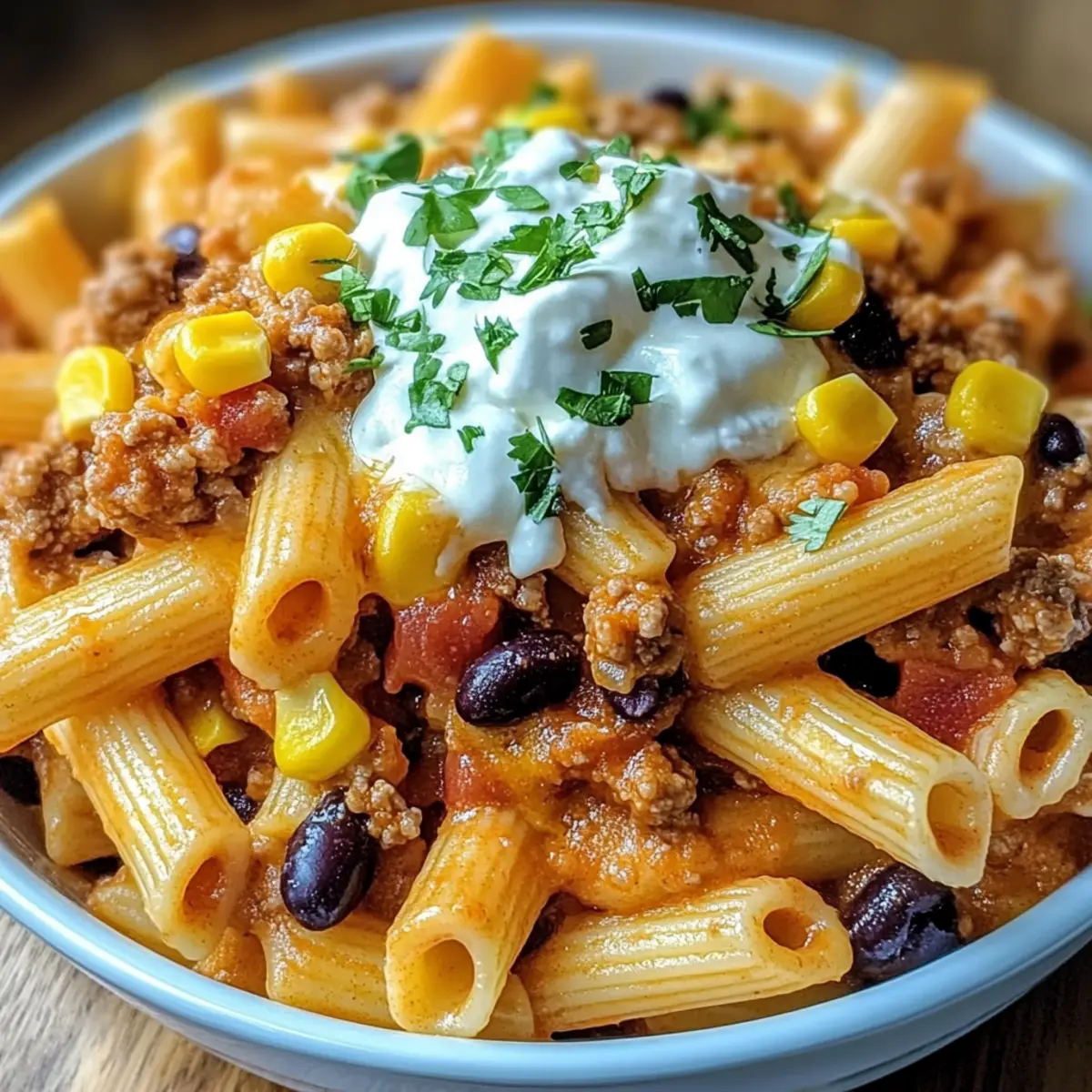 Loaded Taco Pasta Bake