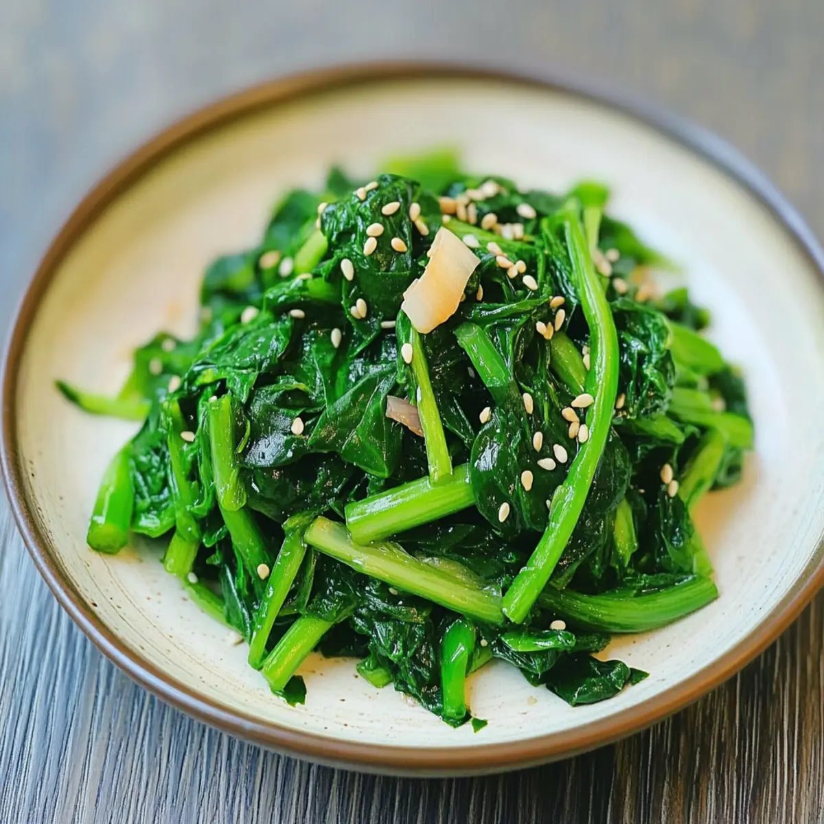 Korean Spinach Side Dish