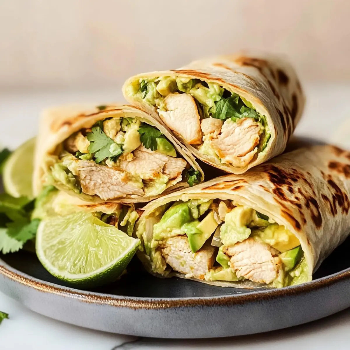 Chicken Avocado Wraps