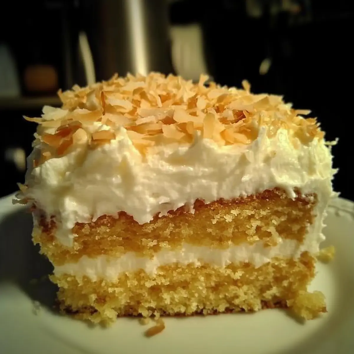 coconut custard cake