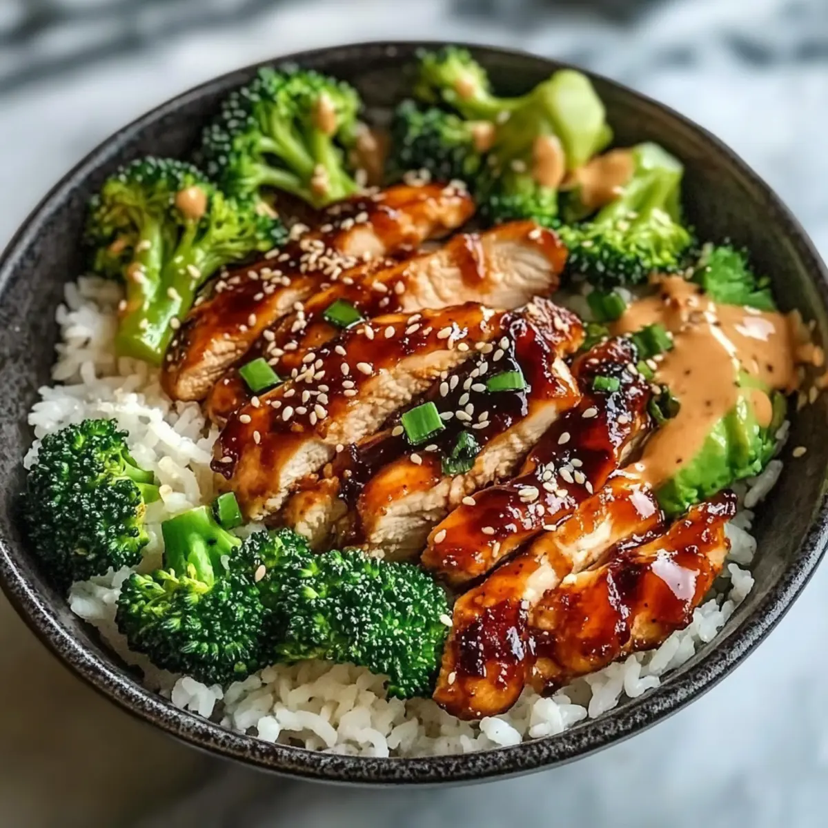 Sticky Chicken Bowls Recipe