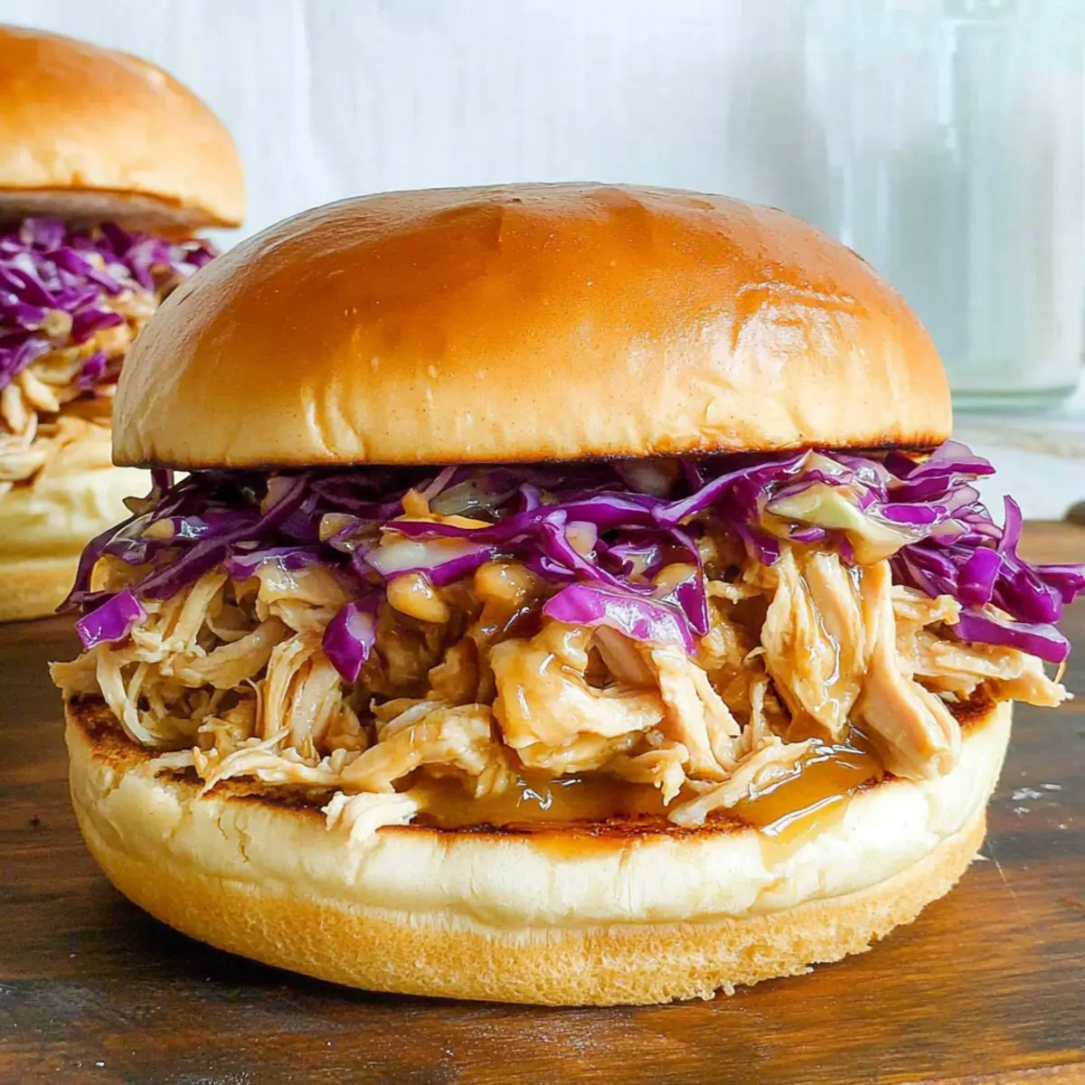 Honey Mustard Shredded Chicken Sandwich