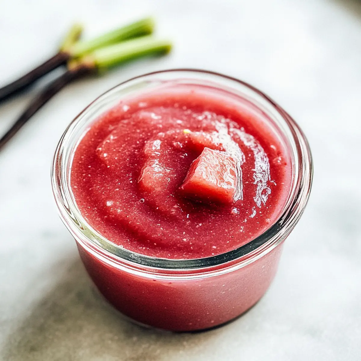 Sweet & Tart Rhubarb Sauce