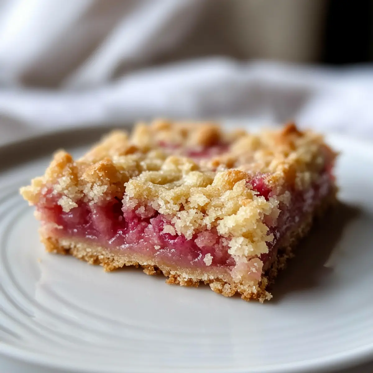 Rhubarb Dream Bars Recipe
