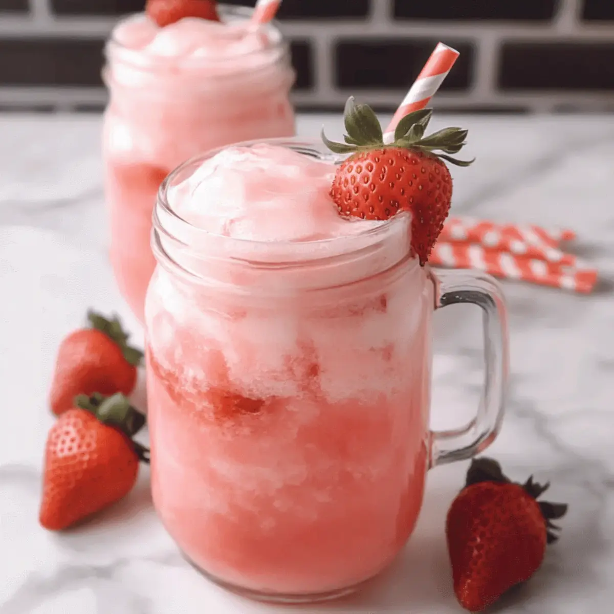 Coconut Strawberry Refresher