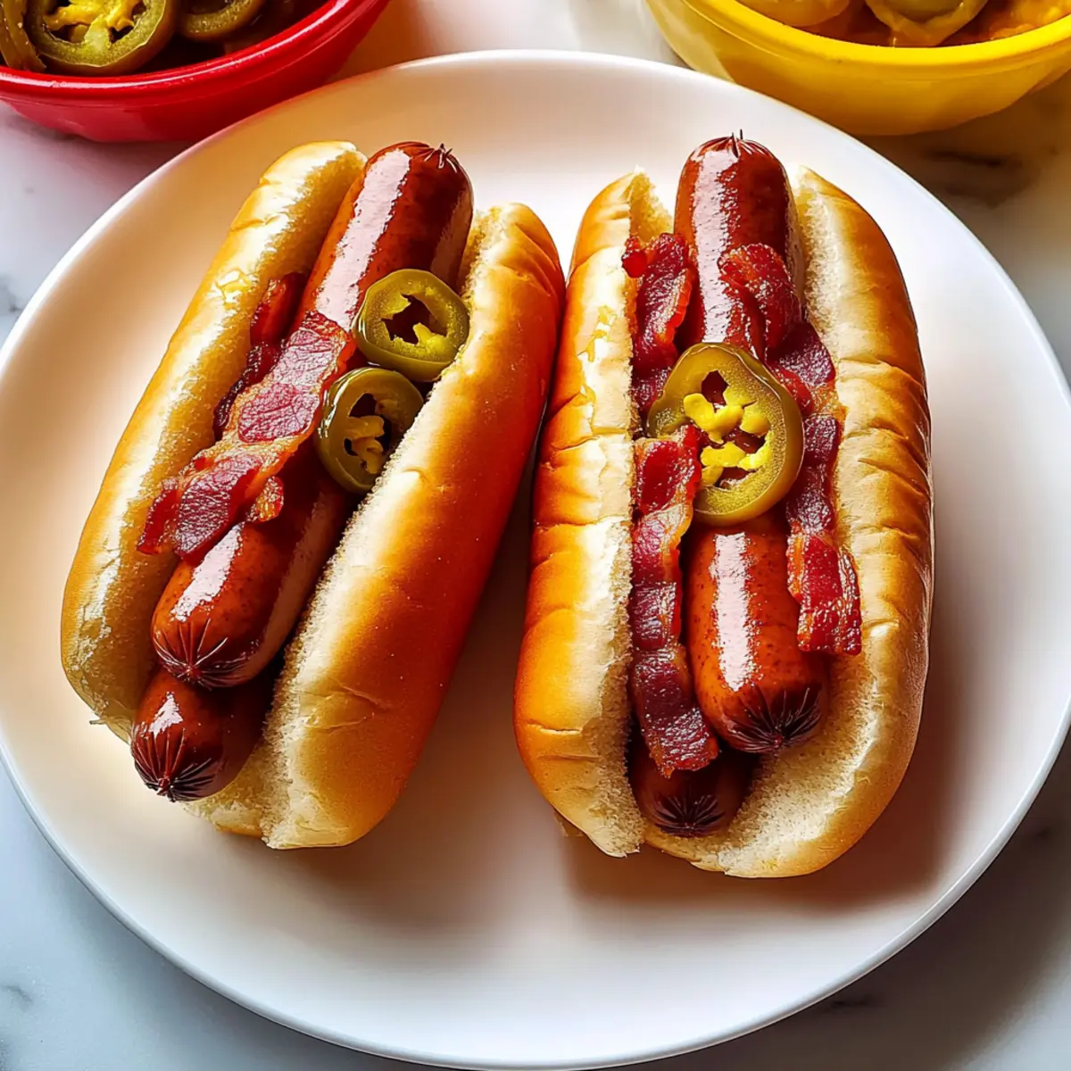 Bacon-Wrapped Hot Dogs