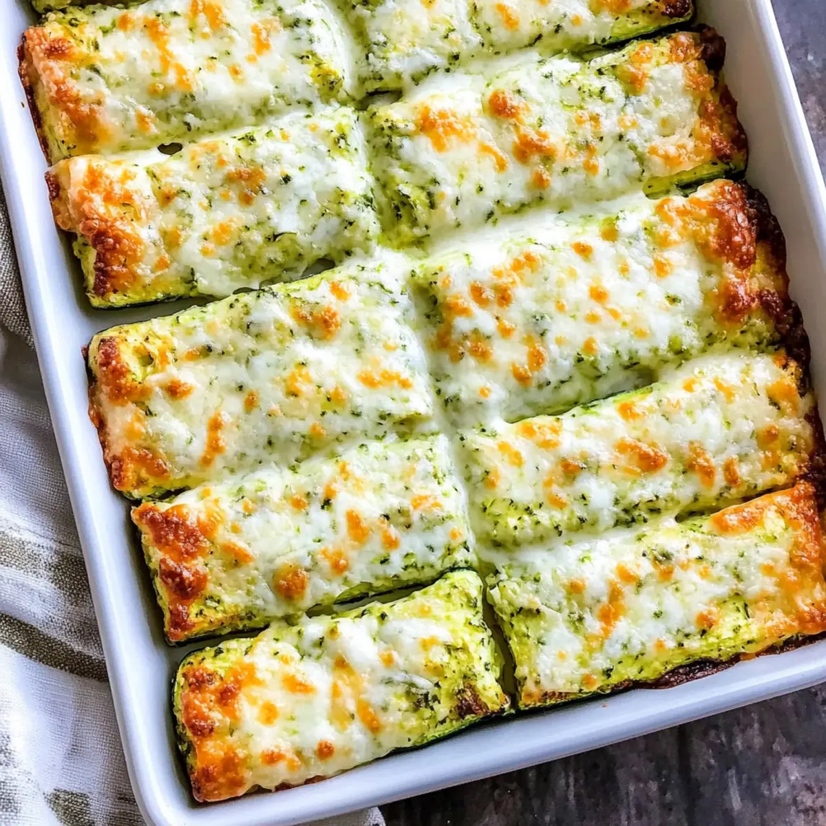 Cheesy Zucchini Breadsticks