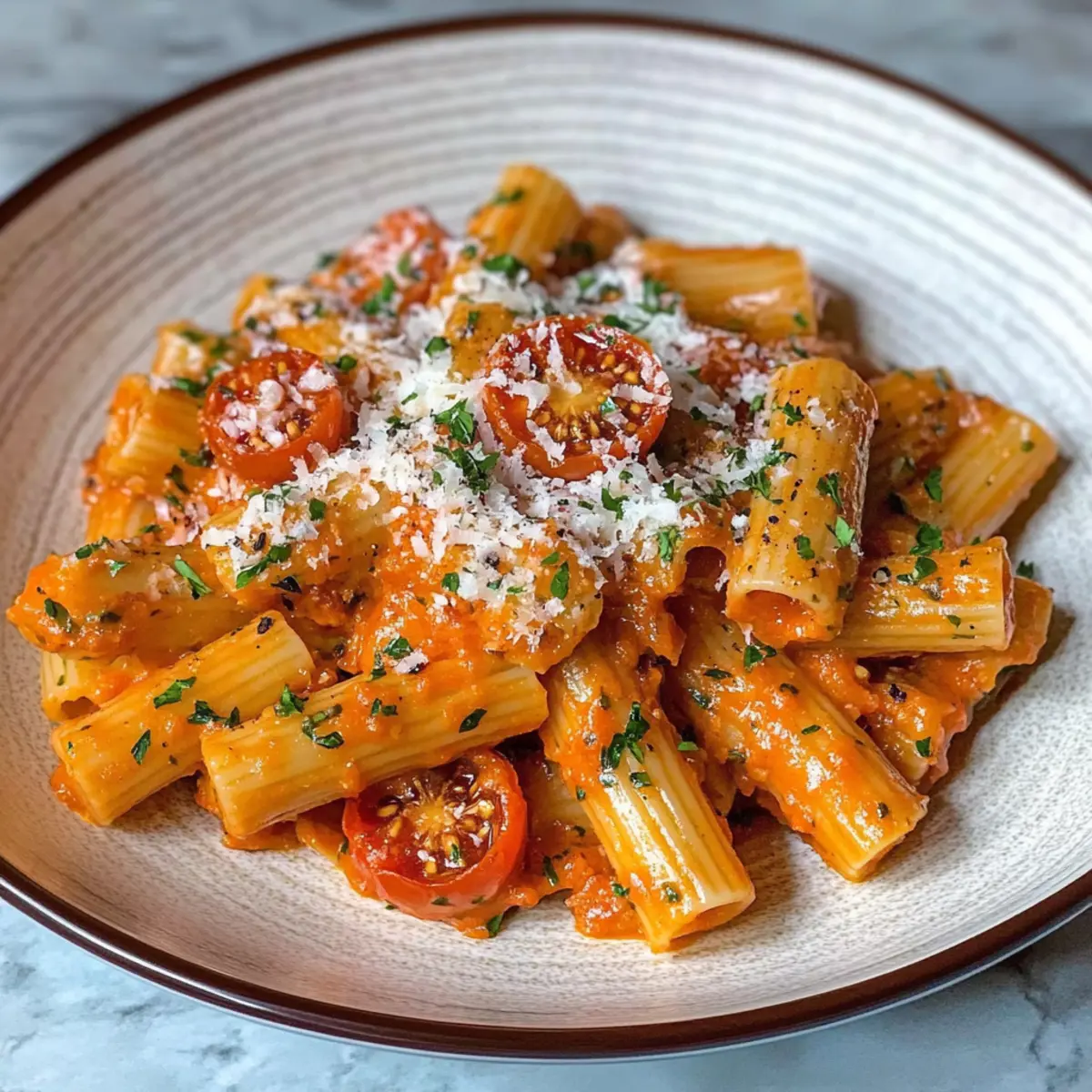 Creamy Tomato Garlic Pasta