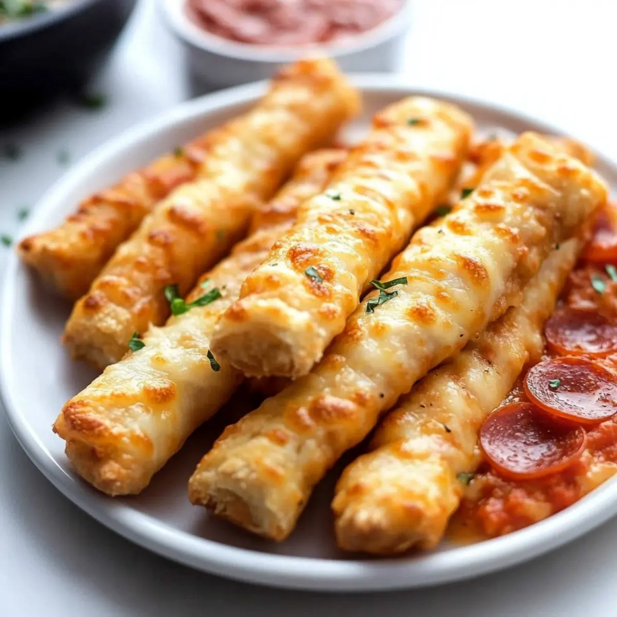 Mozzarella Pepperoni Pizza Sticks