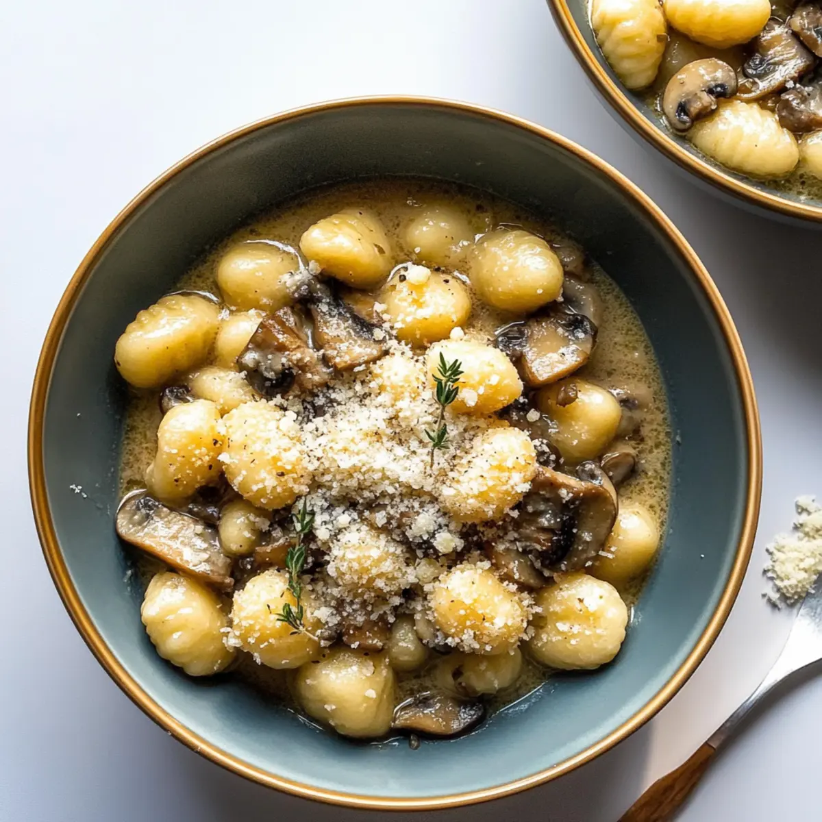 Gnocchi with Creamy Mushroom Sauce