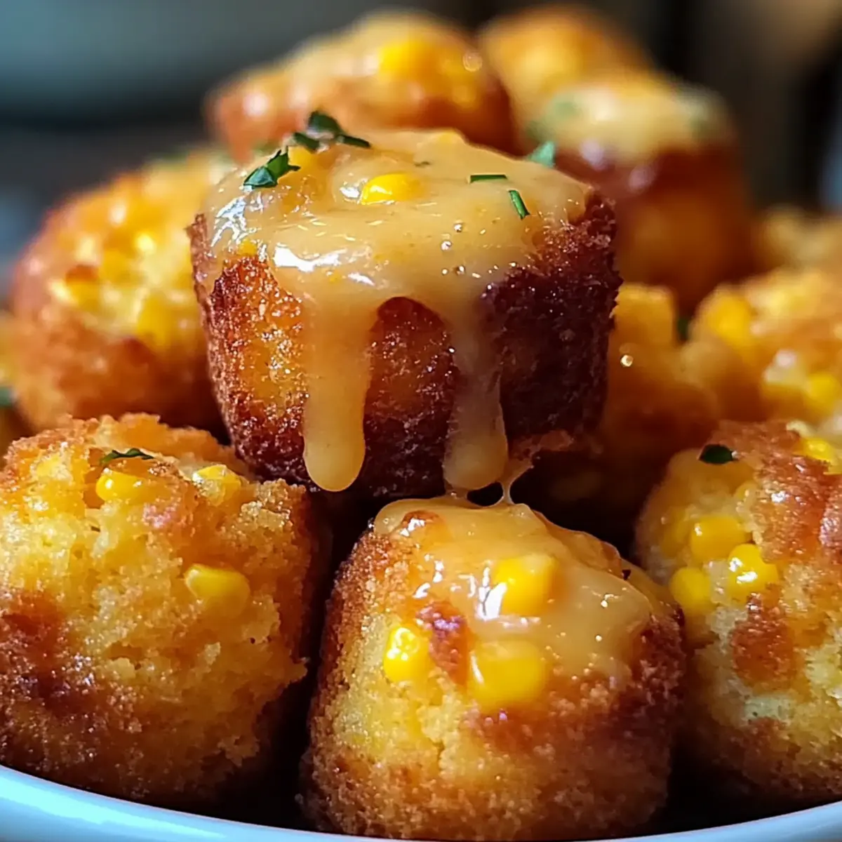 Honey Butter Cornbread Poppers