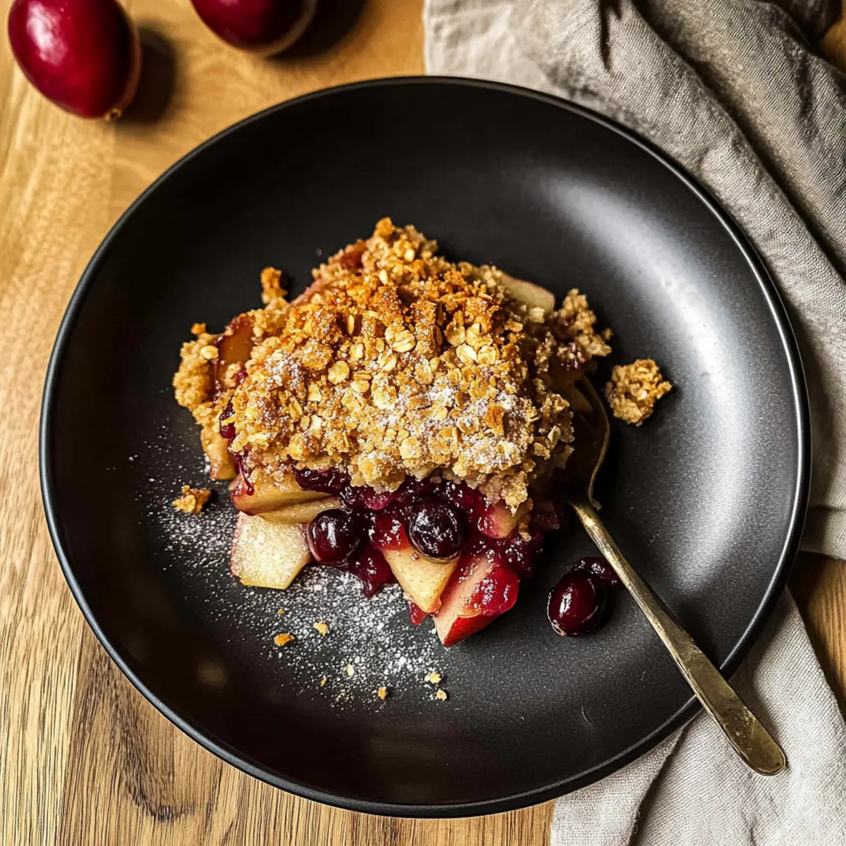 Apple Cranberry Crisp