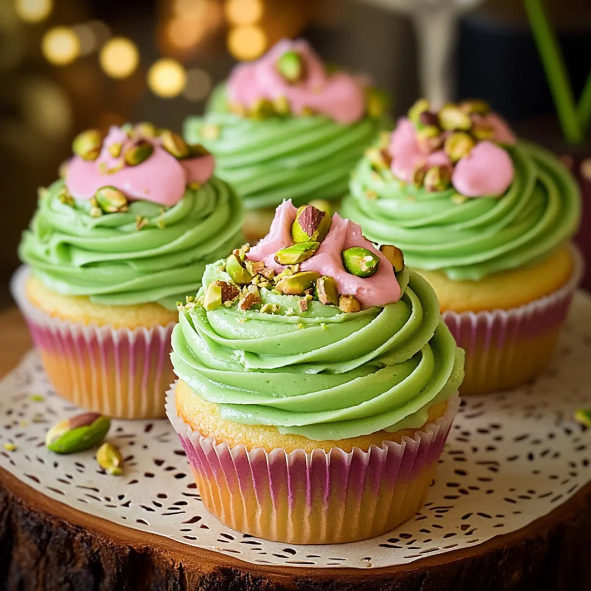Pistachio Cupcakes