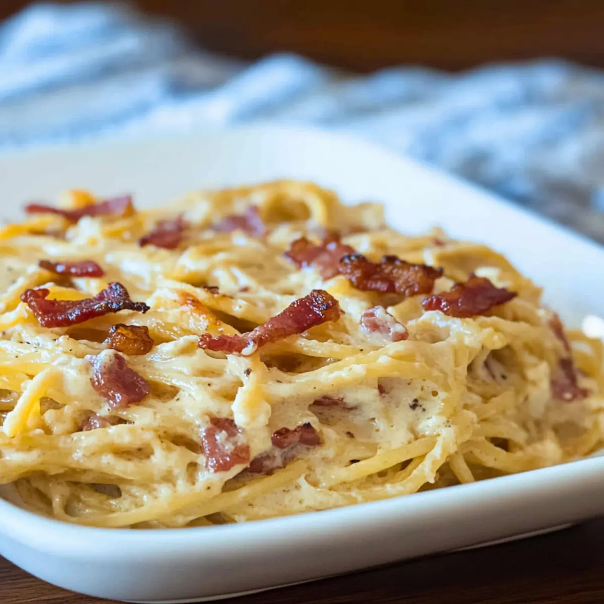 Bacon Cream Cheese Spaghetti