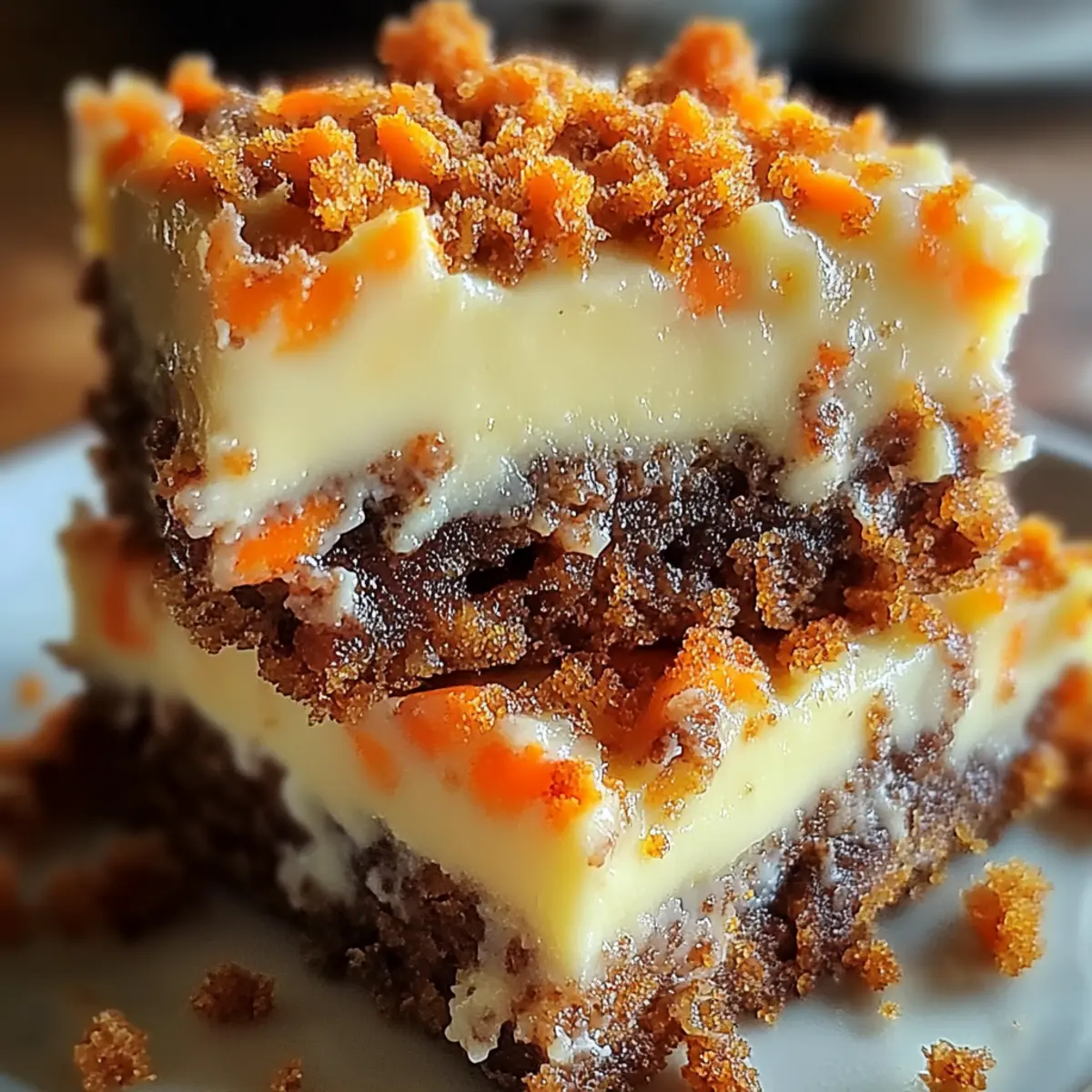 Carrot Cake Cream Cheese Bars