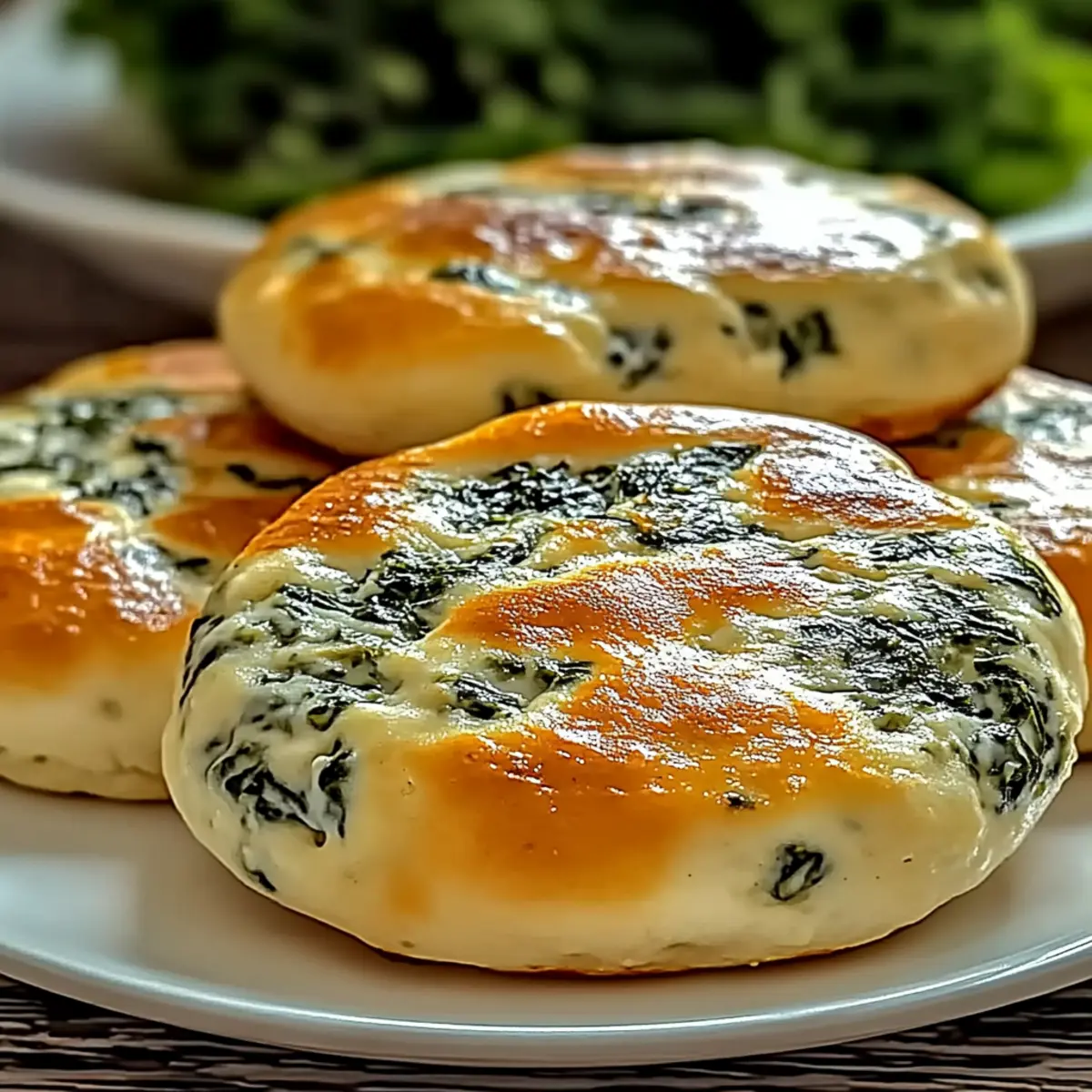 Spinach Cottage Cheese Flagels