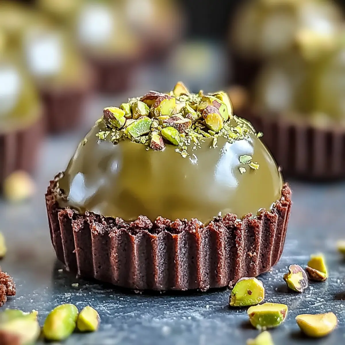 Pistachio Ferrero Rocher Brownies