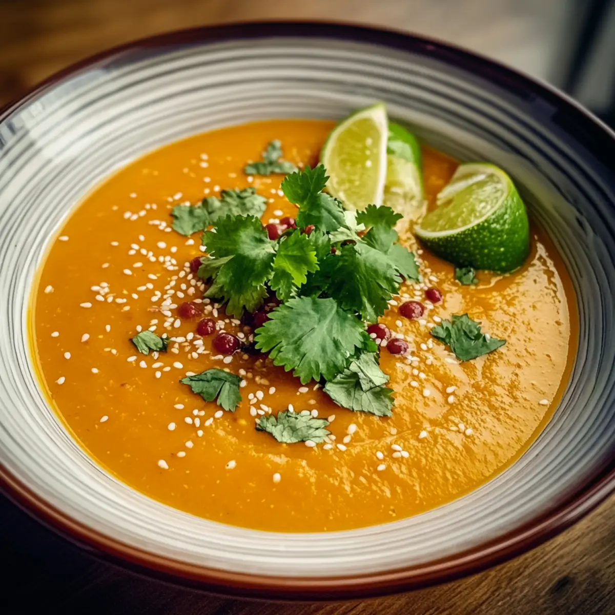 Sesame Carrot Soup