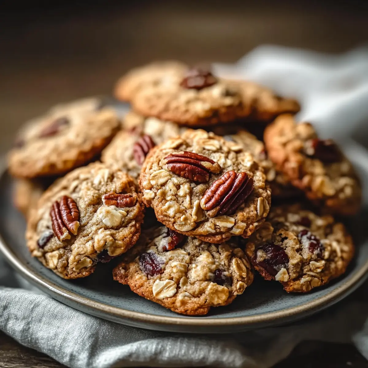 Pecan Pie Oatmeal Cookies