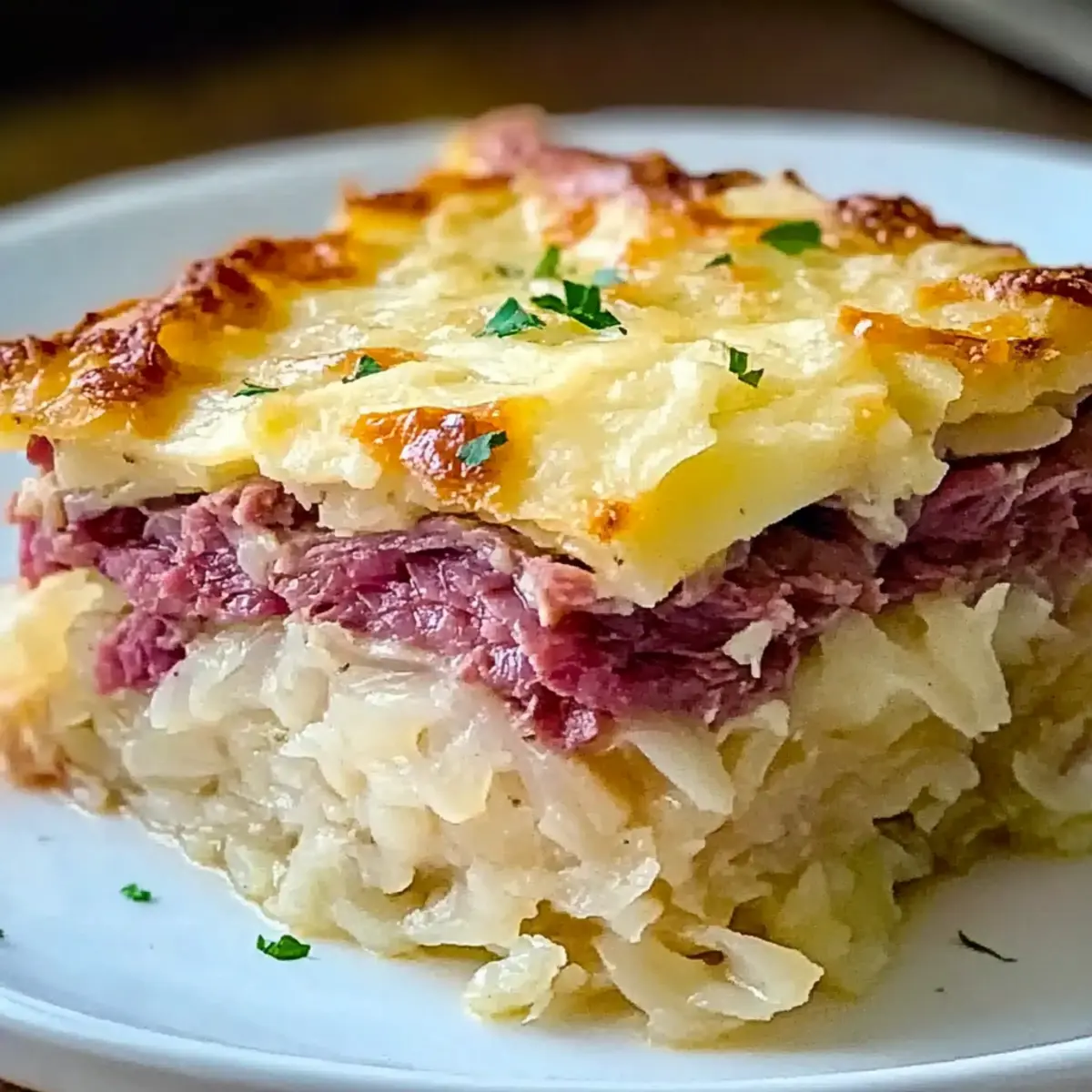 Keto Reuben Casserole