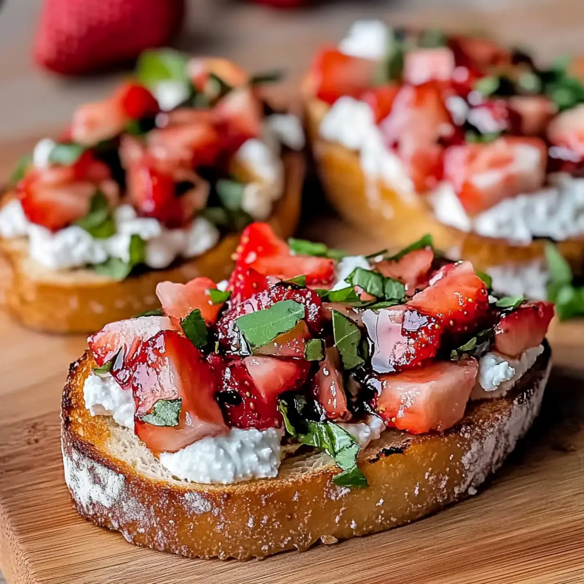 Strawberry Ricotta Bruschetta