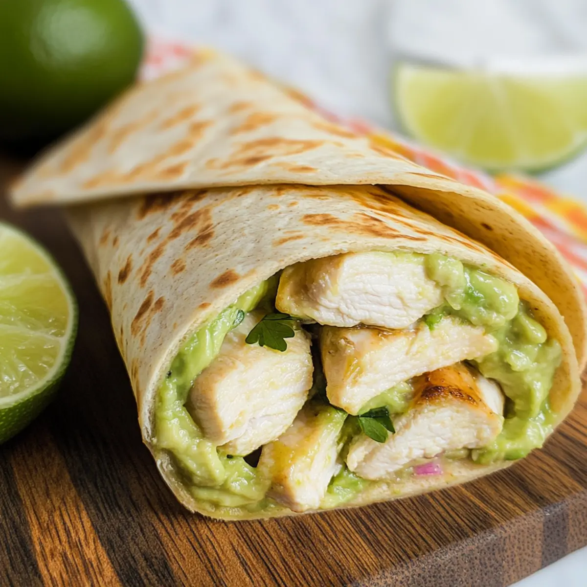 Avocado Chicken Wraps