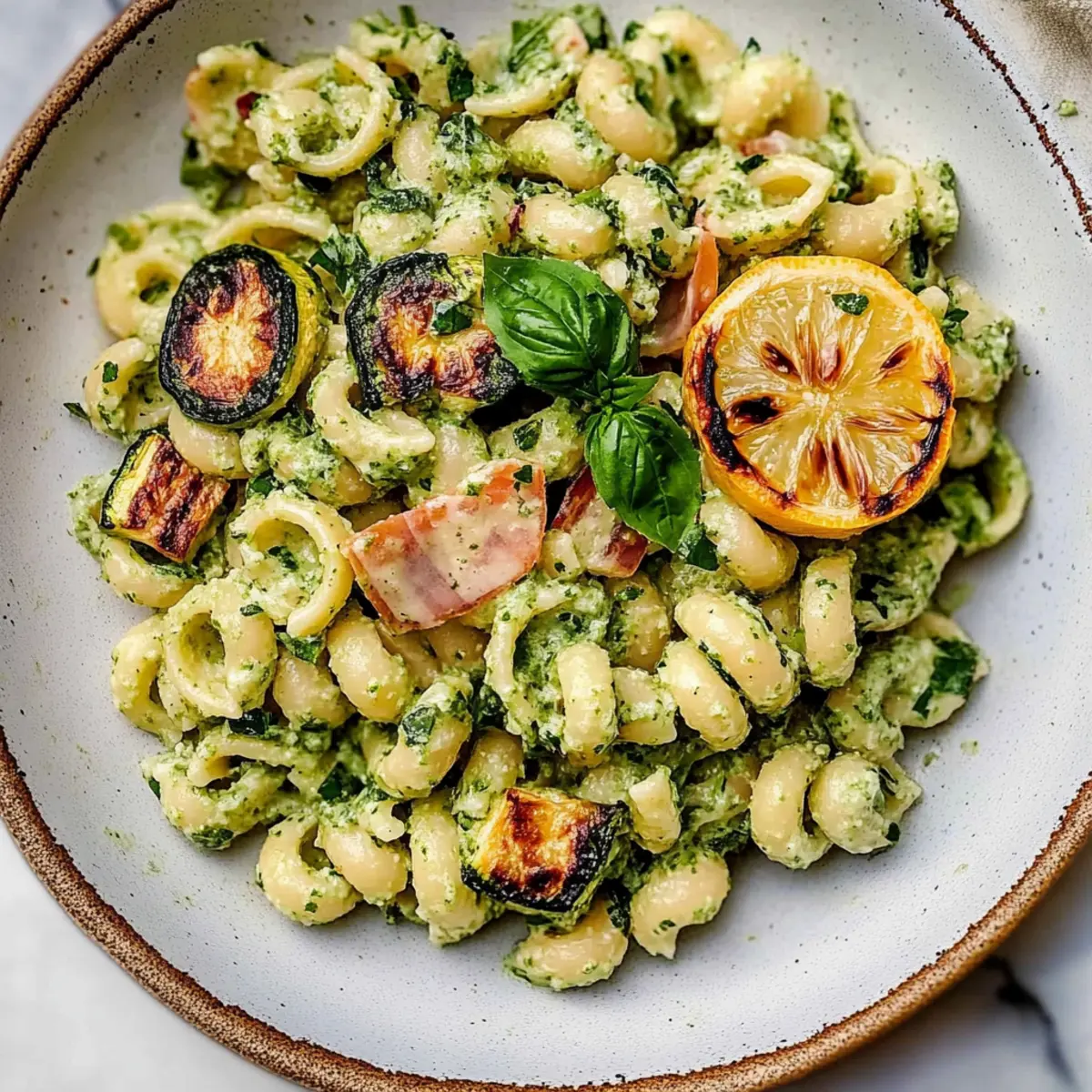 Lemon Basil Pasta Salad