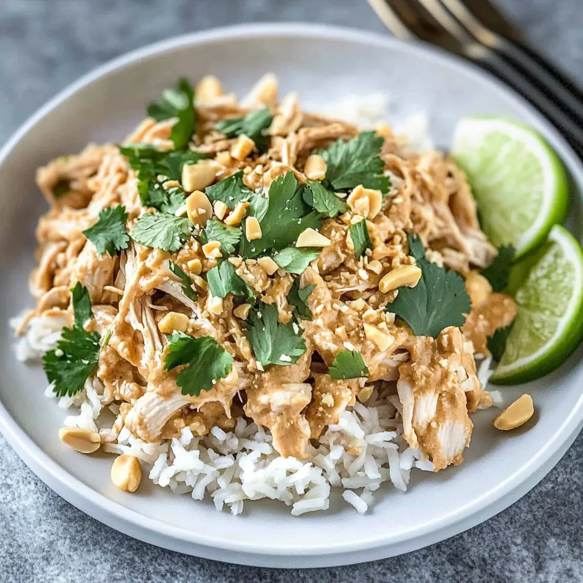 Slow Cooker Thai Peanut Chicken