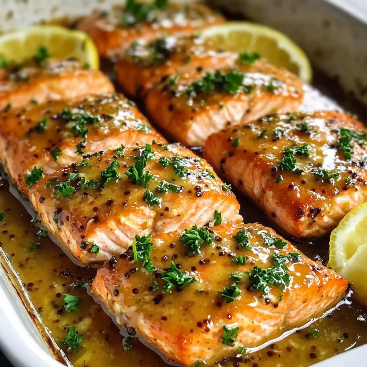 Baked Honey Mustard Salmon
