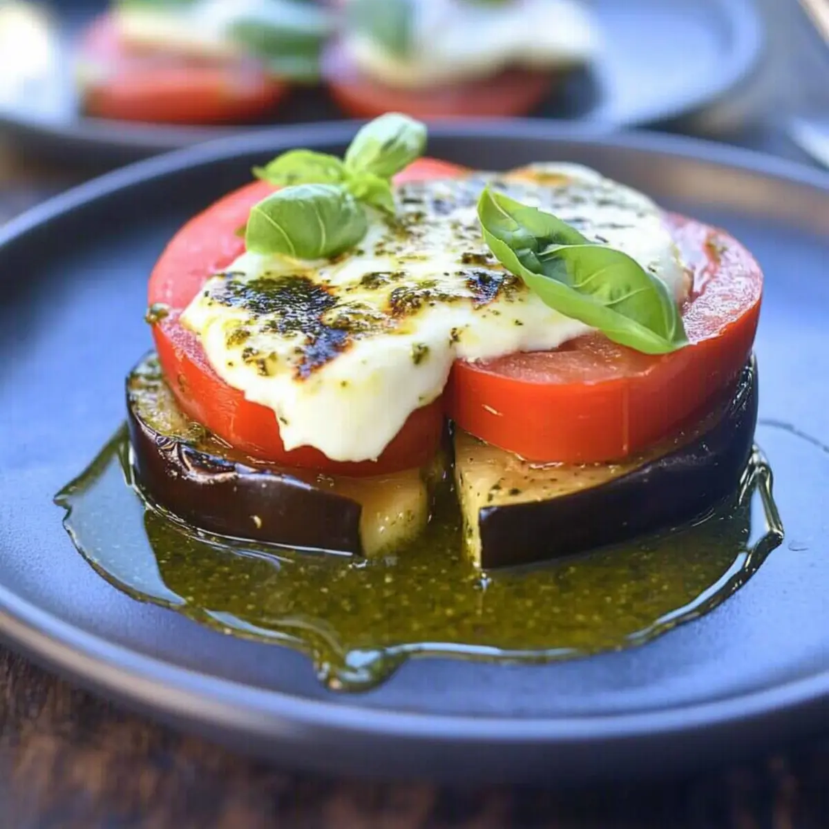 Grilled Eggplant Caprese