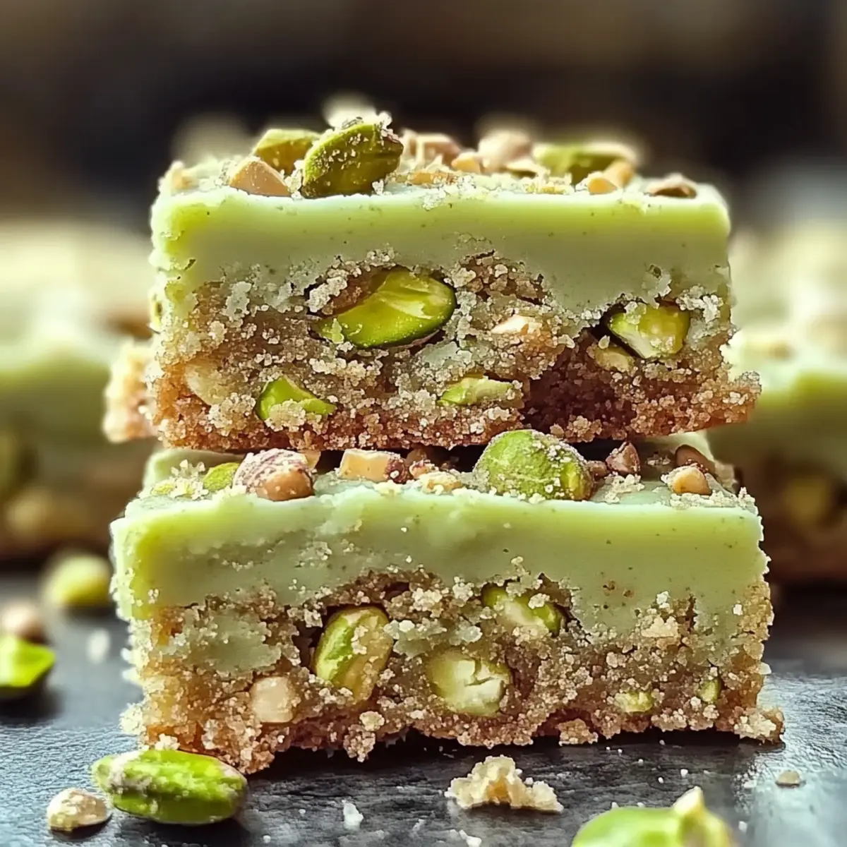 Pistachio Dream Cookie Bars