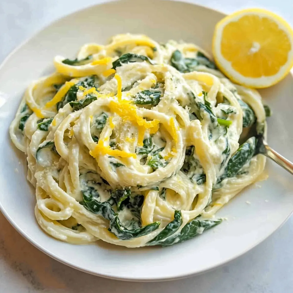 LEMON RICOTTA PASTA & SPINACH
