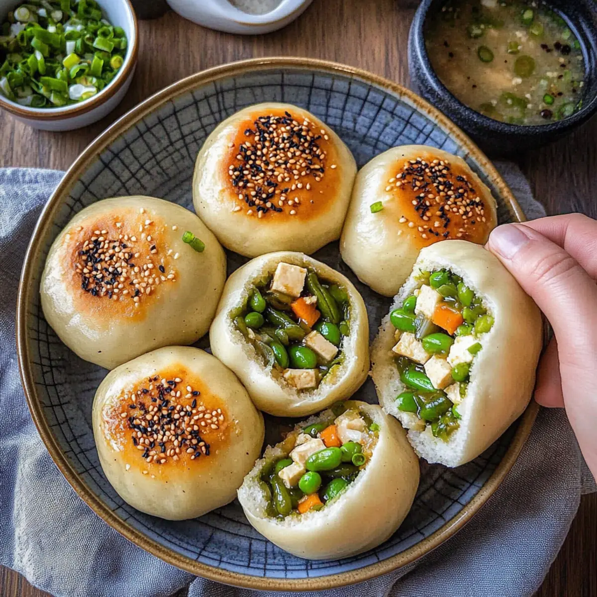 Crispy Bottom Veggie Buns