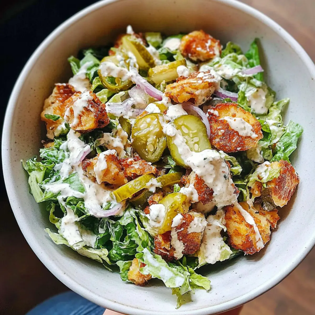 Crispy Smashed Potato Salad