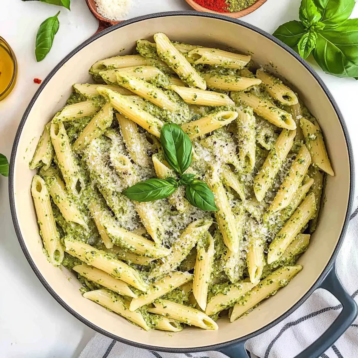 Pesto Ricotta Pasta