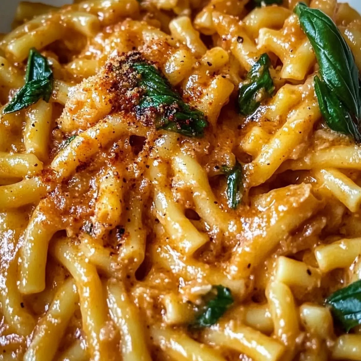 Creamy Basil & Calabrian Chili Cavatelli