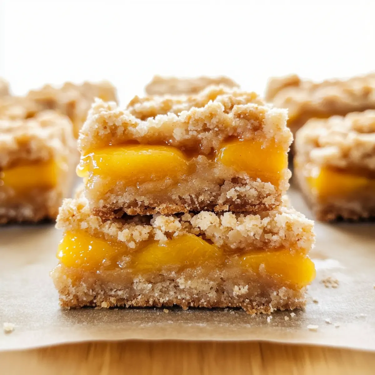 Peach Crumb Bars
