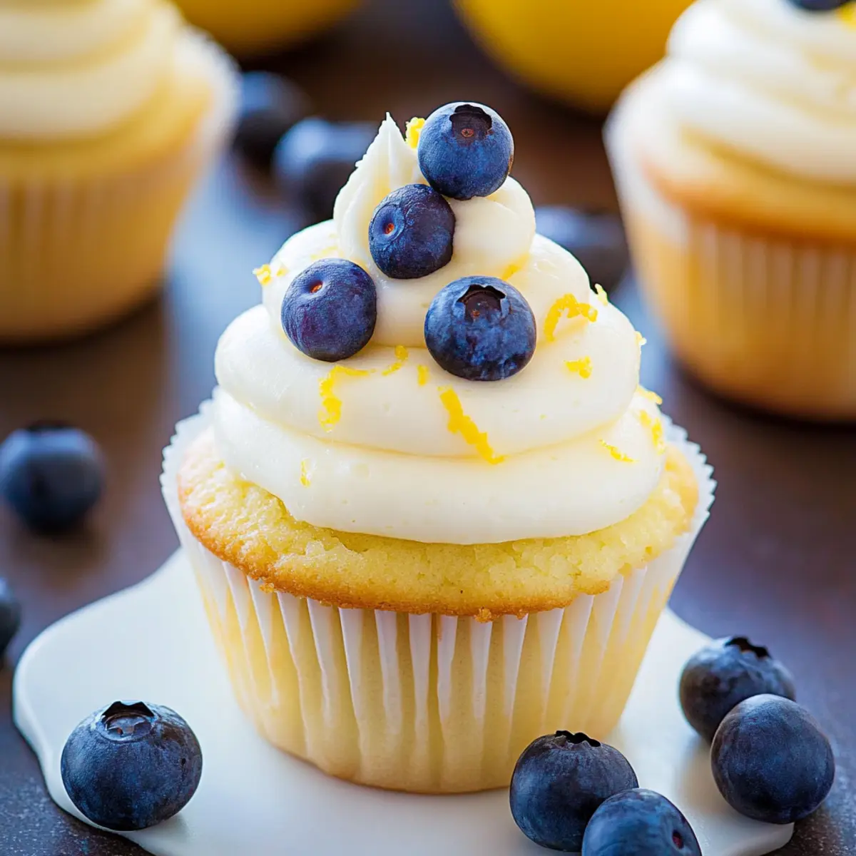 Lemon Blueberry Cupcakes