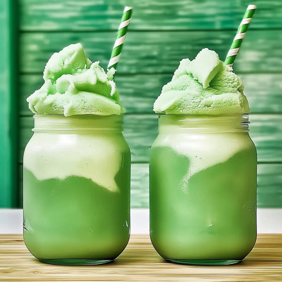 Lime Sherbet Floats